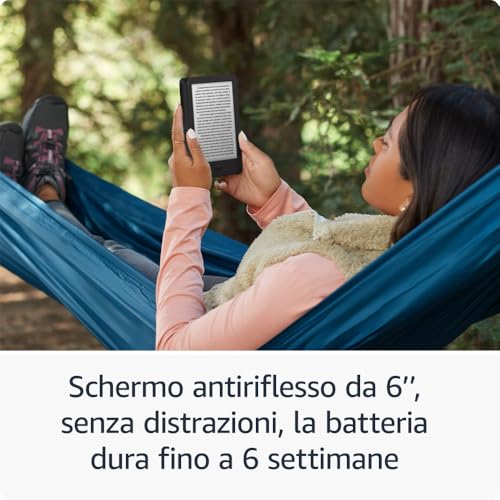 Thumbnail 3 de Amazon Kindle (Ultimo modello) - Il più leggero e compatto, schermo antiriflesso, illuminazione frontale regolabile, 16 GB, senza pubblicità