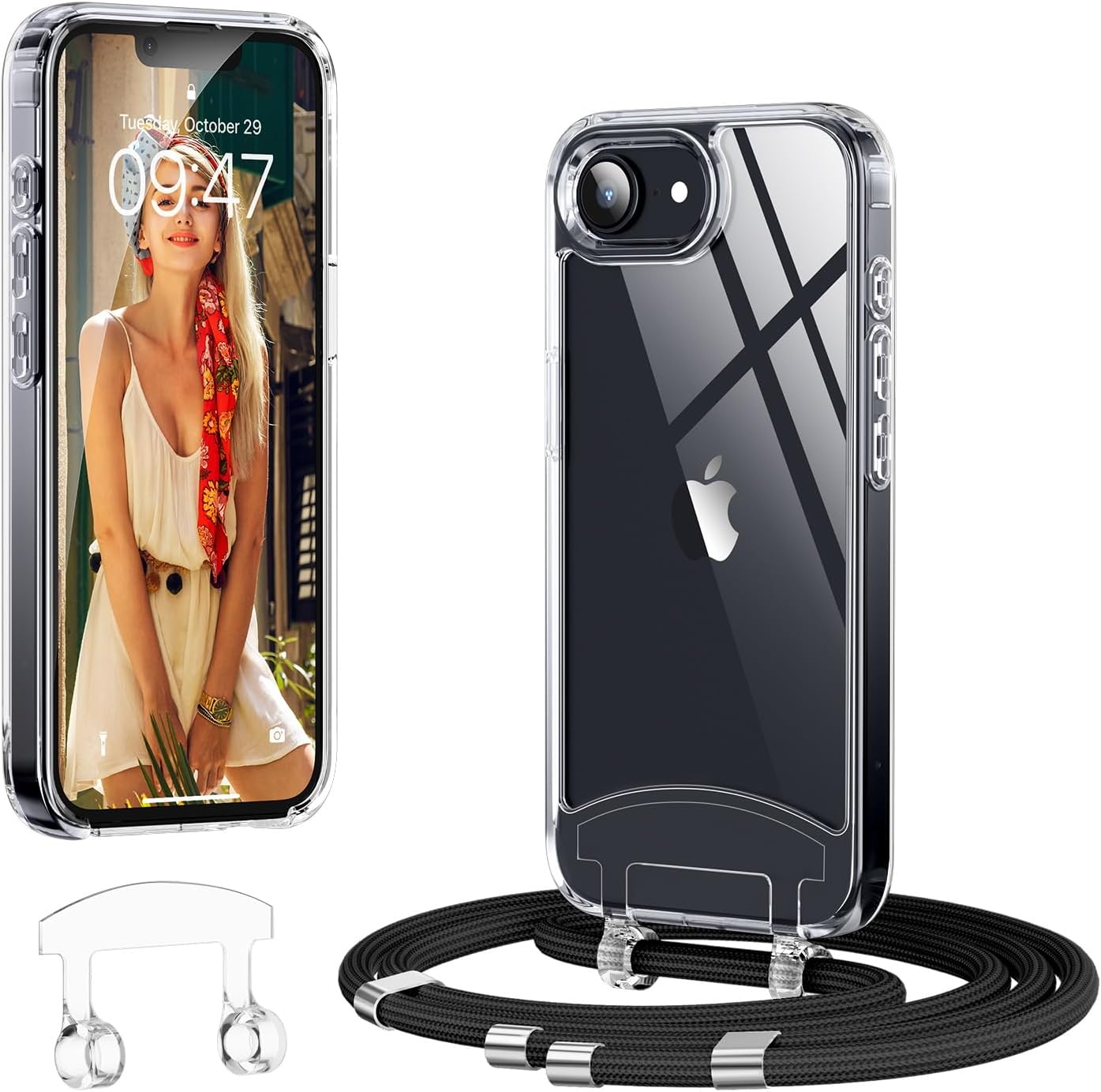 Detalle de OLEPHY Handykette iPhone 16e mit Band