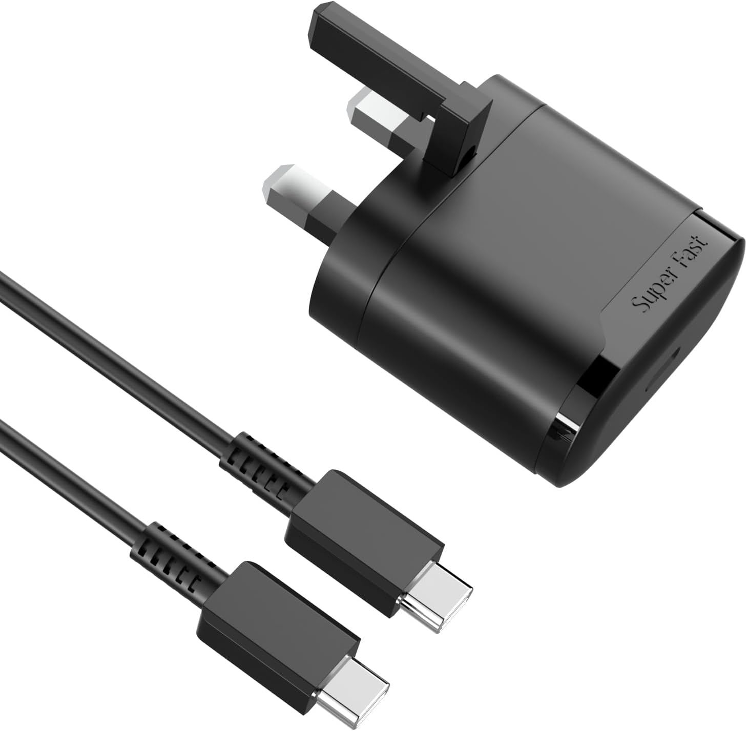 Detalle de Samsung Galaxy S25 25W USB‑C fast charger cable