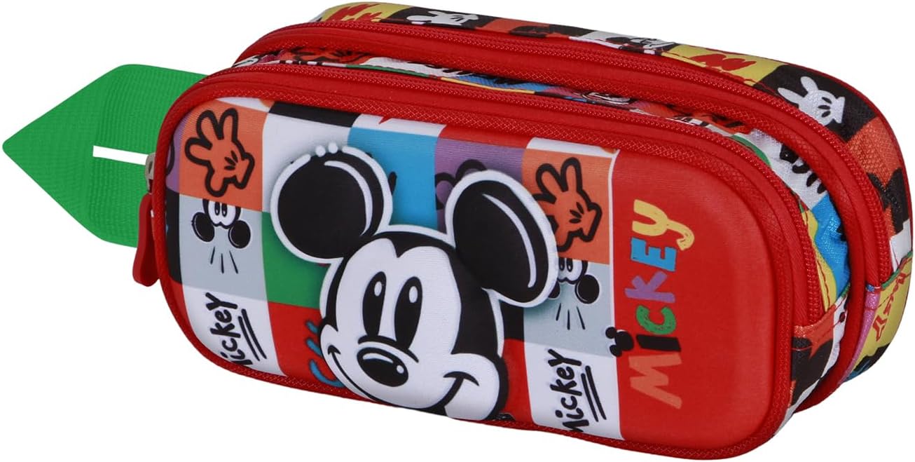 Detalle 2 de Astuccio 3D doppio portatutto Disney con 2 scomparti e frontale in rilievo