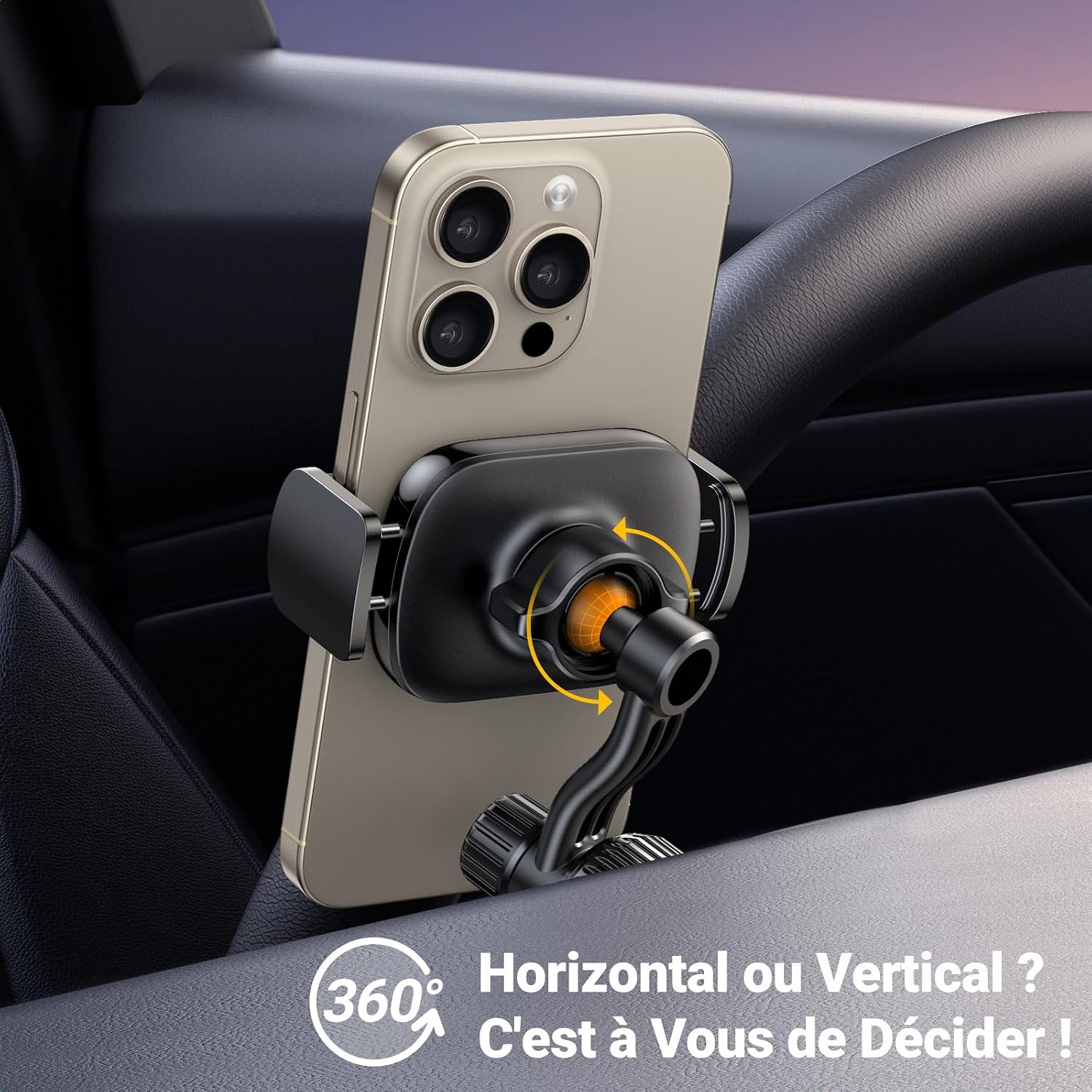 Thumbnail 6 de UGREEN Support Téléphone Voiture Rotation 360 Degrés
