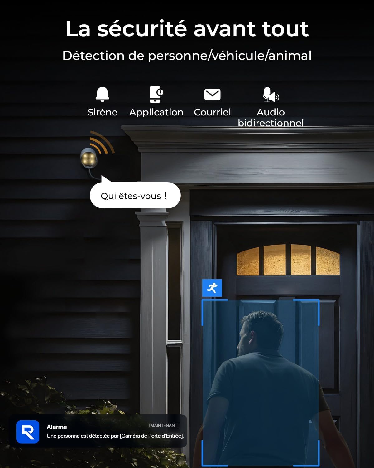 Thumbnail 4 de Reolink CX810 : caméra de surveillance 4K PoE ColorX avec vision nocturne couleur et alarme