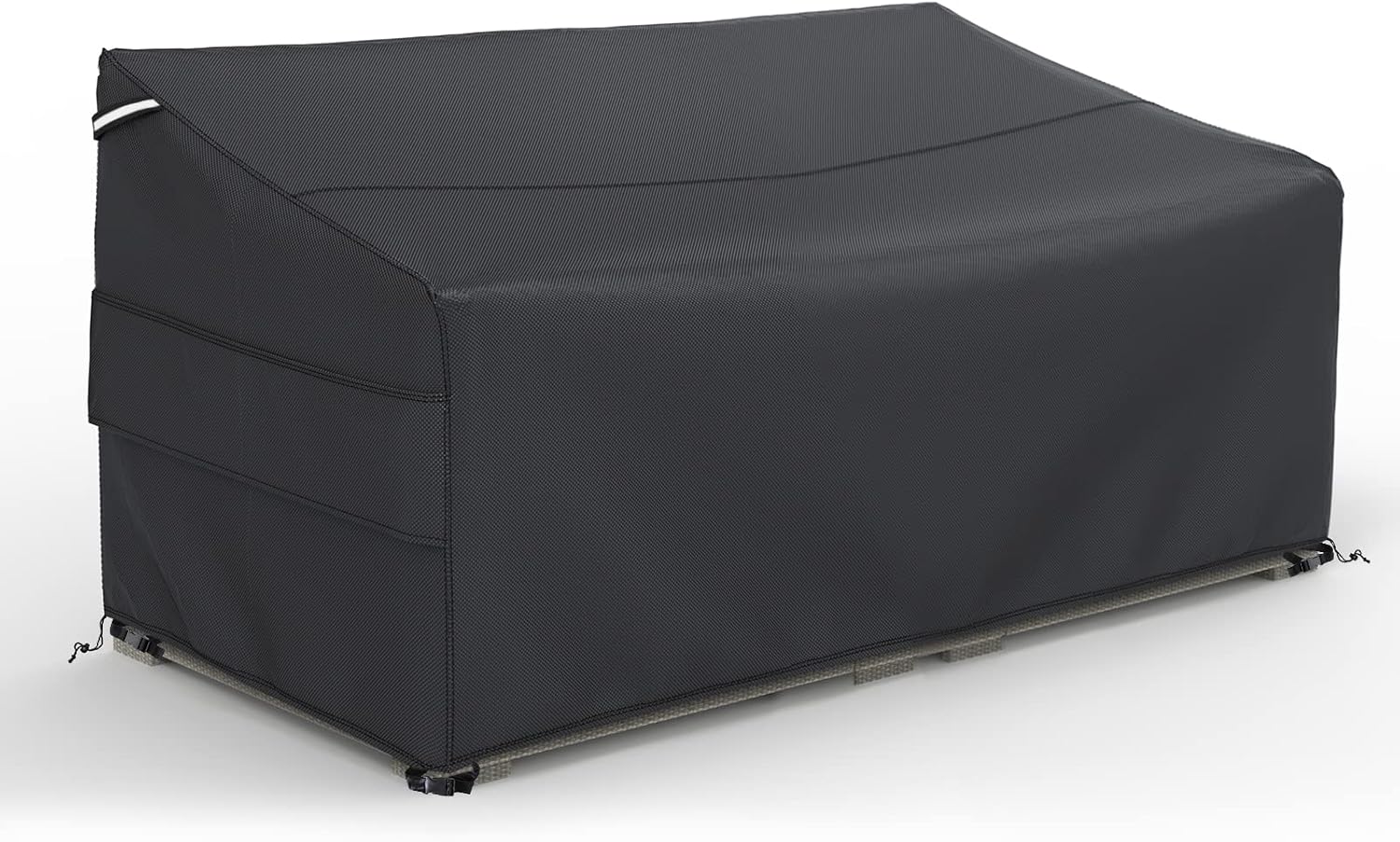 Detalle de Gasadar X62 Patio Sofa Cover, Waterproof 500D Oxford, Black