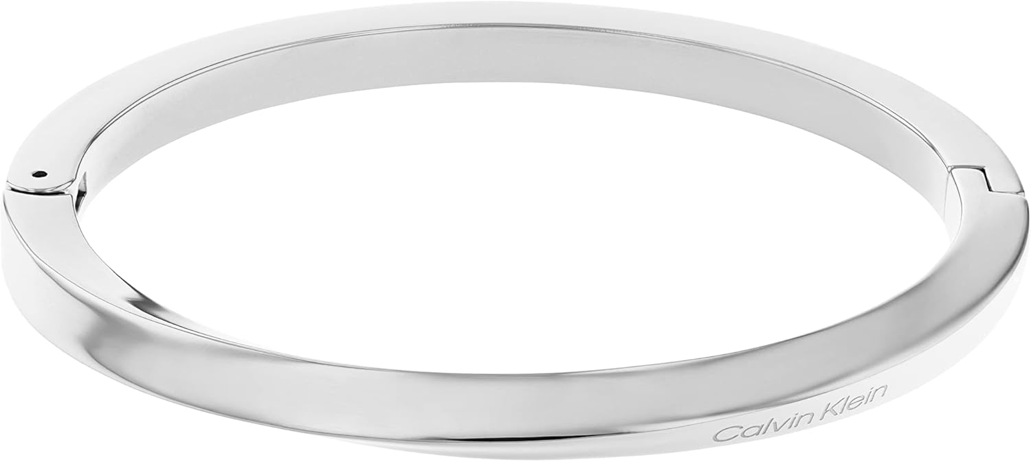 Thumbnail 4 de Calvin Klein braccialetto bangle da donna Twisted Ring in acciaio inox