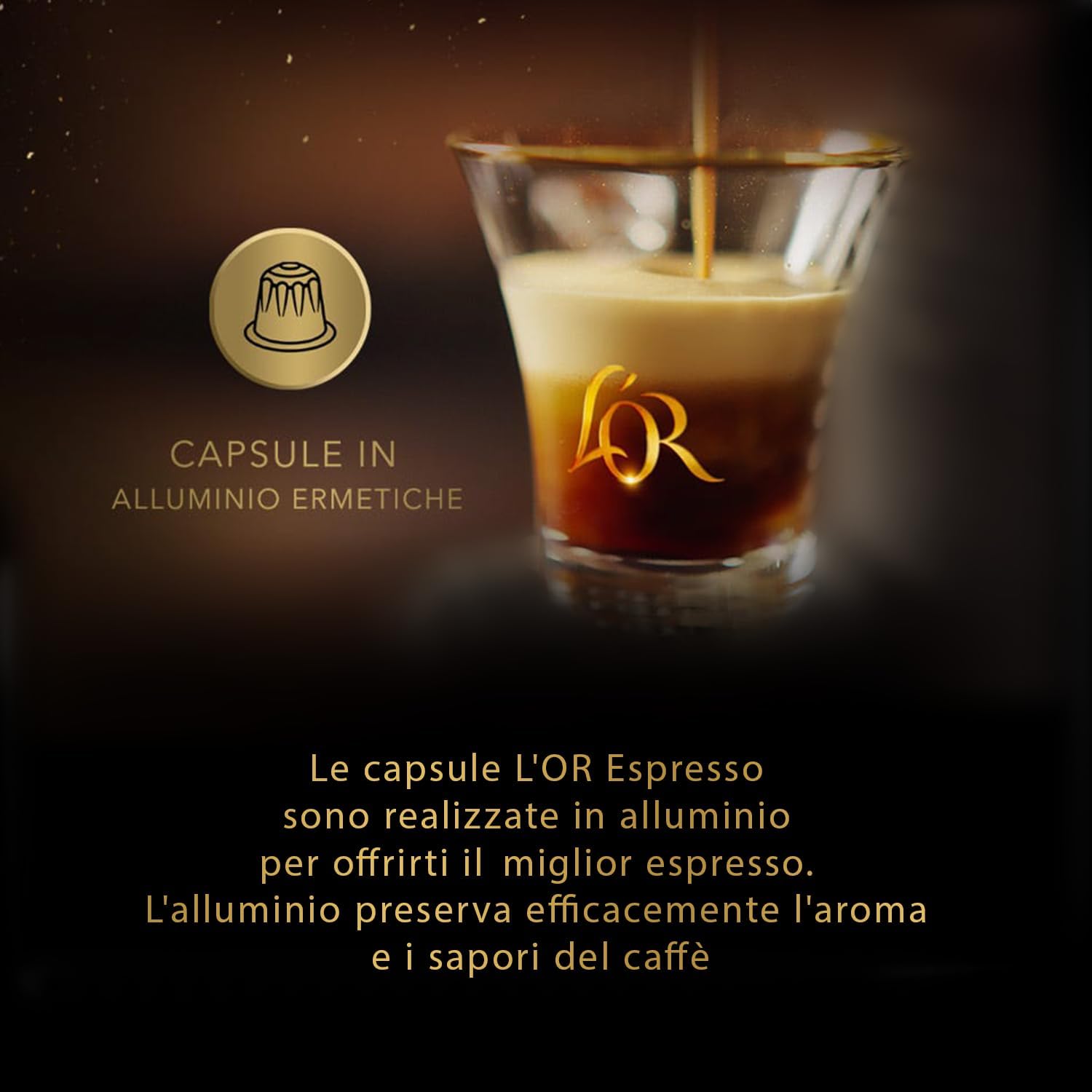 Thumbnail 4 de L'OR Capsule Caffè Espresso Forza - 250 Capsule in Alluminio, Intensità 9, compatibili Nespresso Original