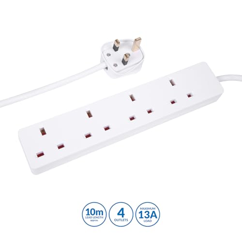 Thumbnail 1 de PRO ELEC PELB1906 Cable de extensión 10 m blanca