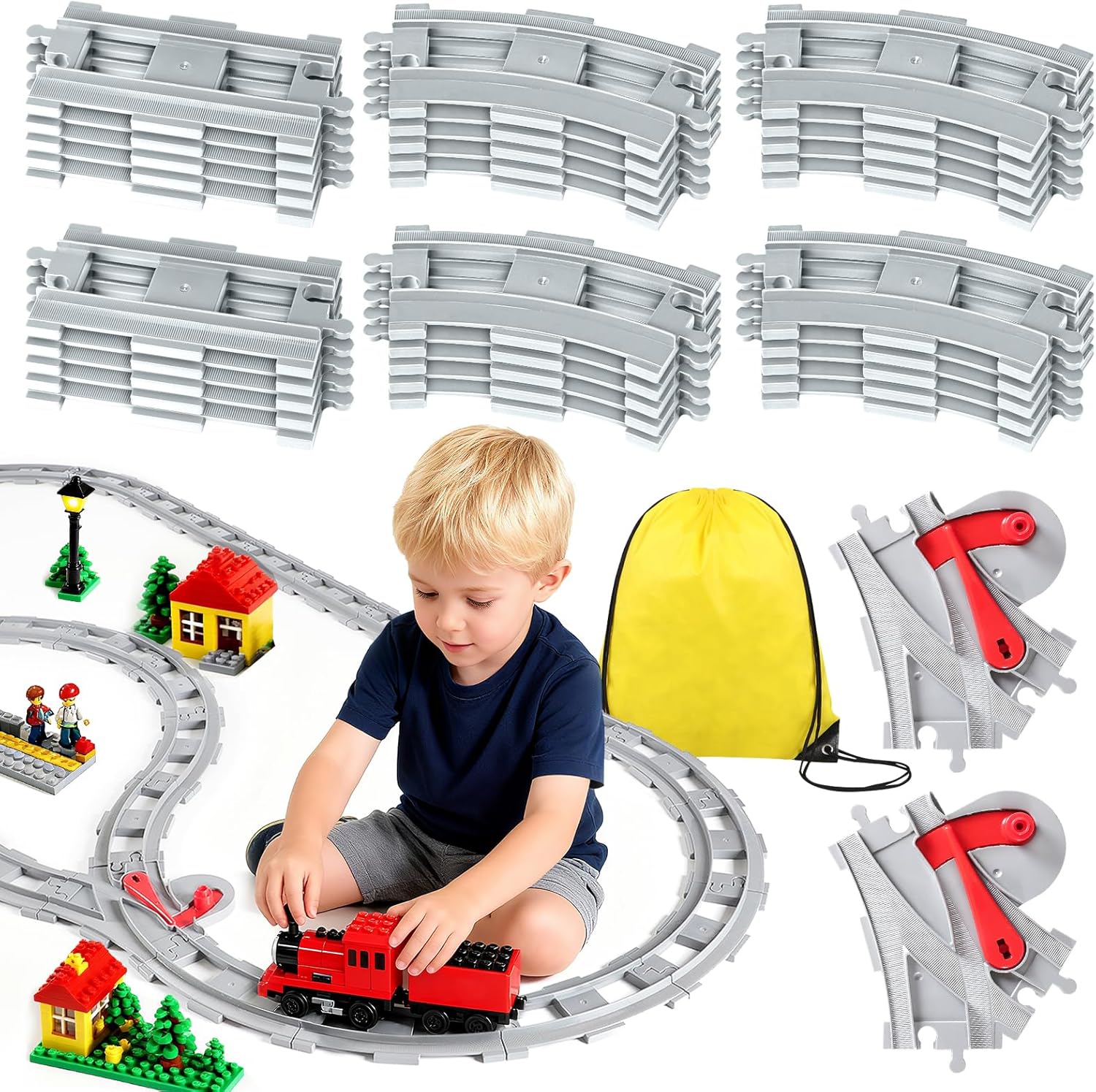 Zug Schienen Set 32-teilig für kreative Eisenbahn