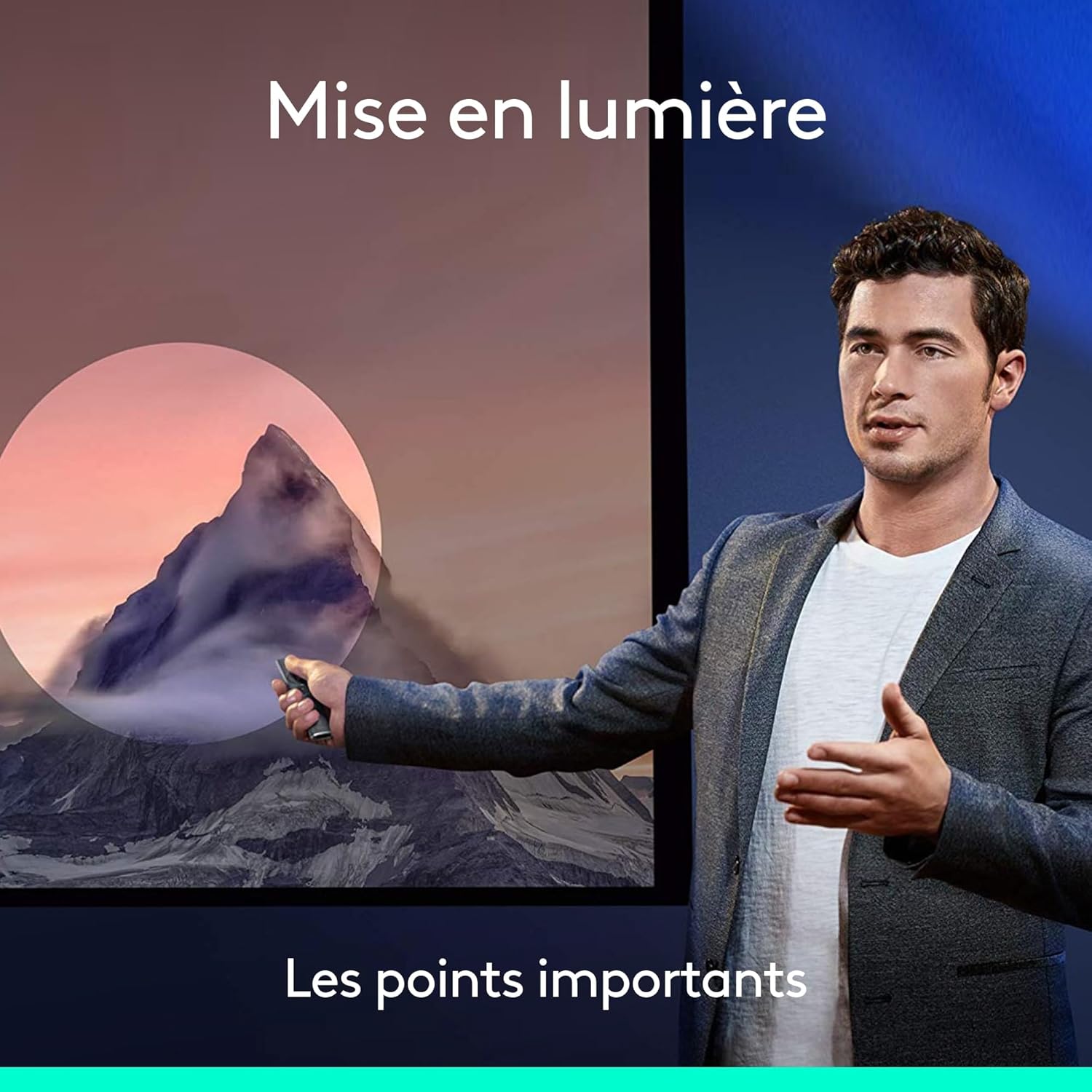 Thumbnail 1 de Logitech Spotlight télécommande de présentation sans fil Bluetooth & 2,4 GHz avec pointeur laser