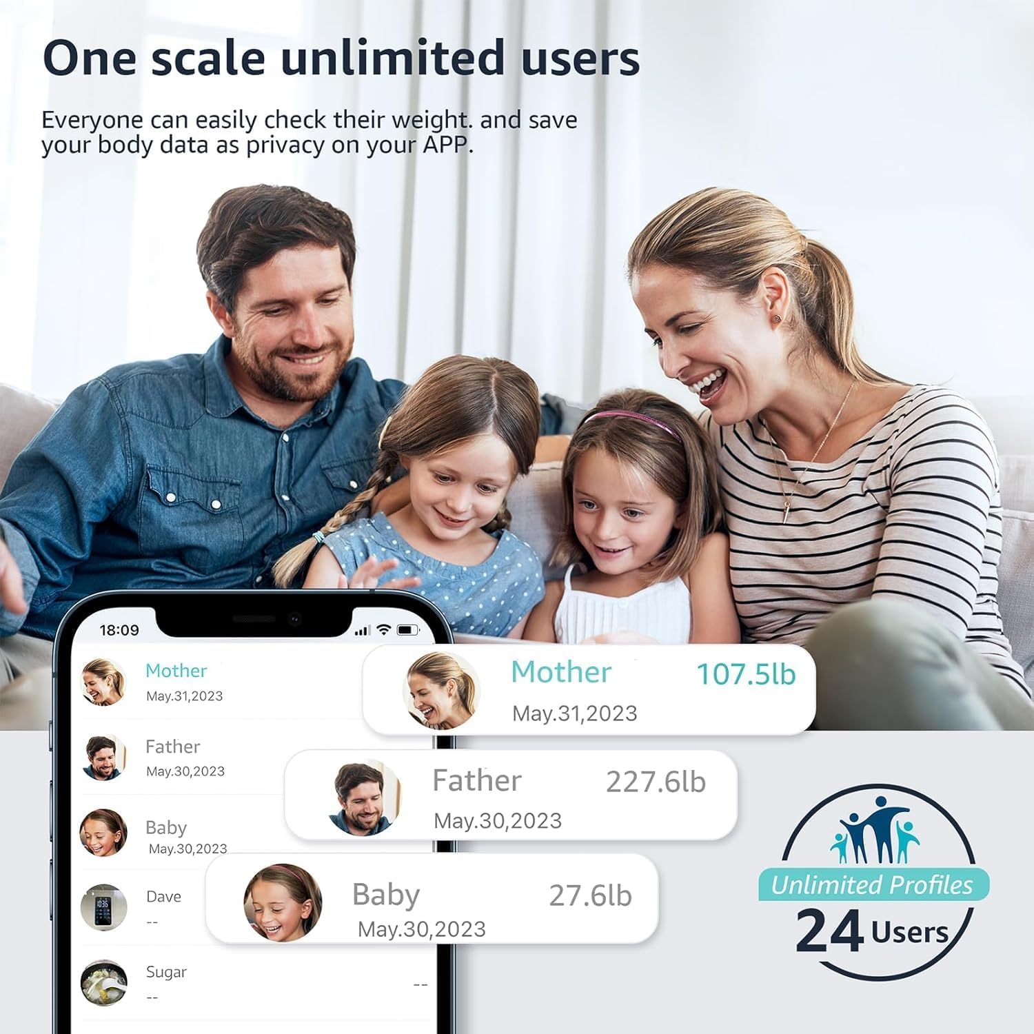 Thumbnail 5 de Posture Personenwaage Digital mit 13 Messwerten ⚖