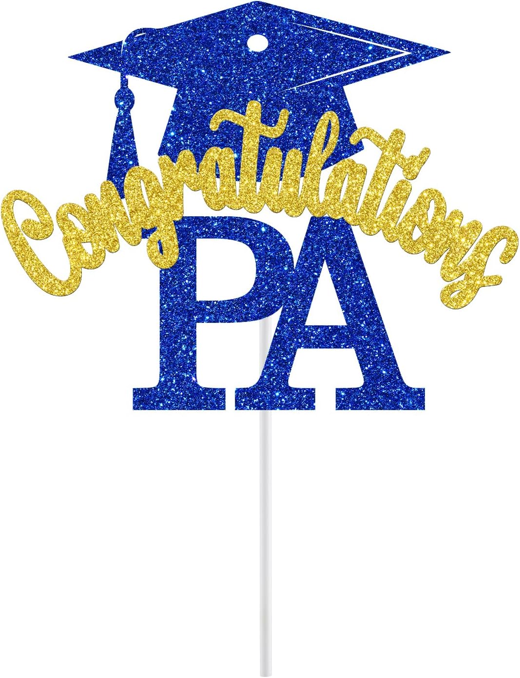 Detalle 2 de PA Graduation Cake Topper, 5.9-Inch Width