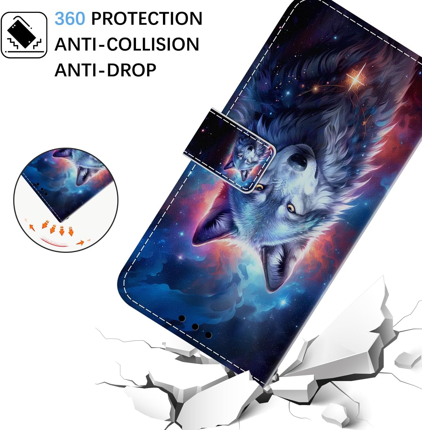 Thumbnail 2 de Nuxiady Schutzhülle Galaxy S24 FE 5G Wolf