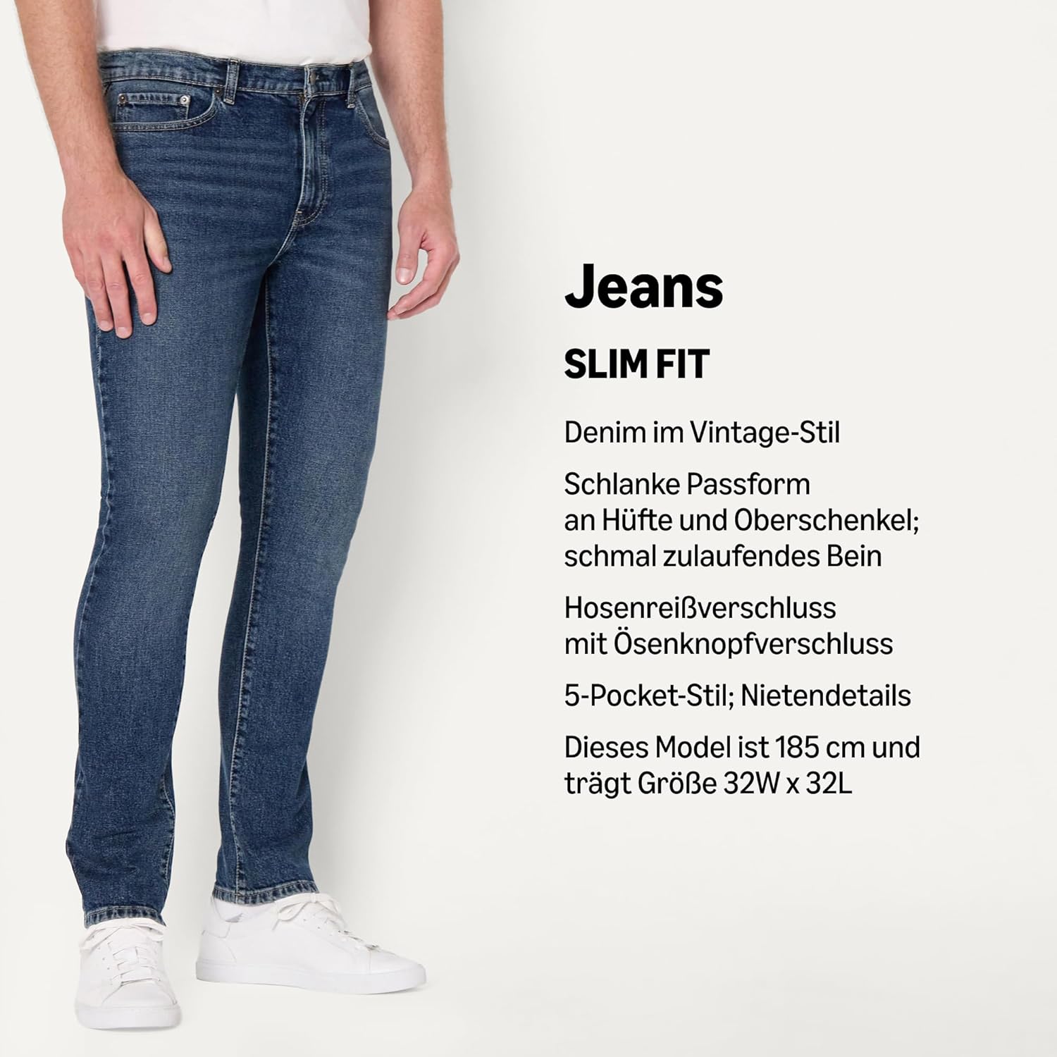 Thumbnail 3 de Amazon Essentials Herren Slim-Fit-Jeans – modern geschnitten für Alltag und Anlässe
