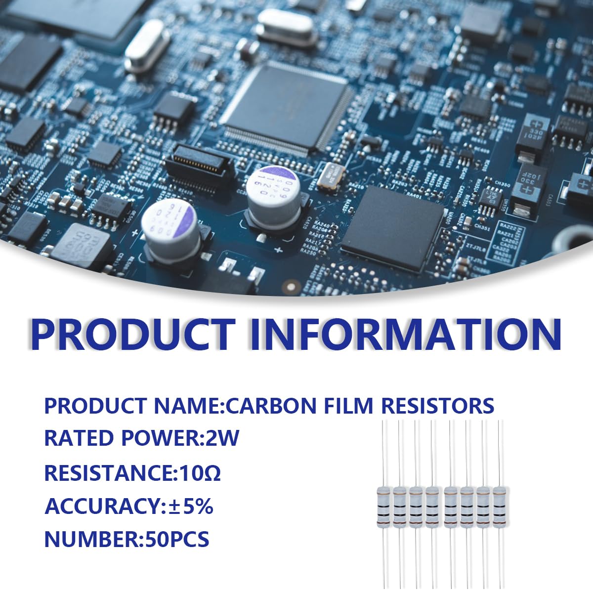 Thumbnail 1 de Innfeeltech 10 Ω Widerstand 2 W 🔌