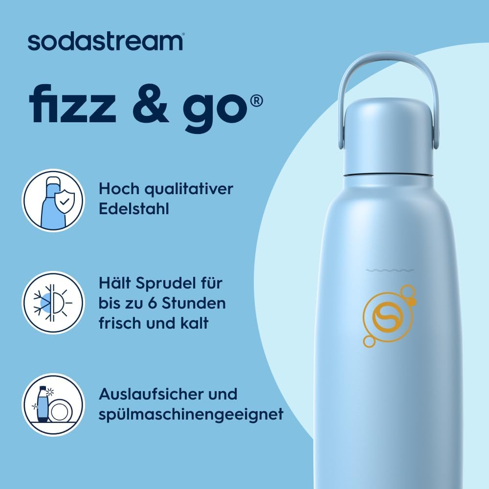 Detalle de SodaStream Fizz & Go Edelstahl 0,9 l
