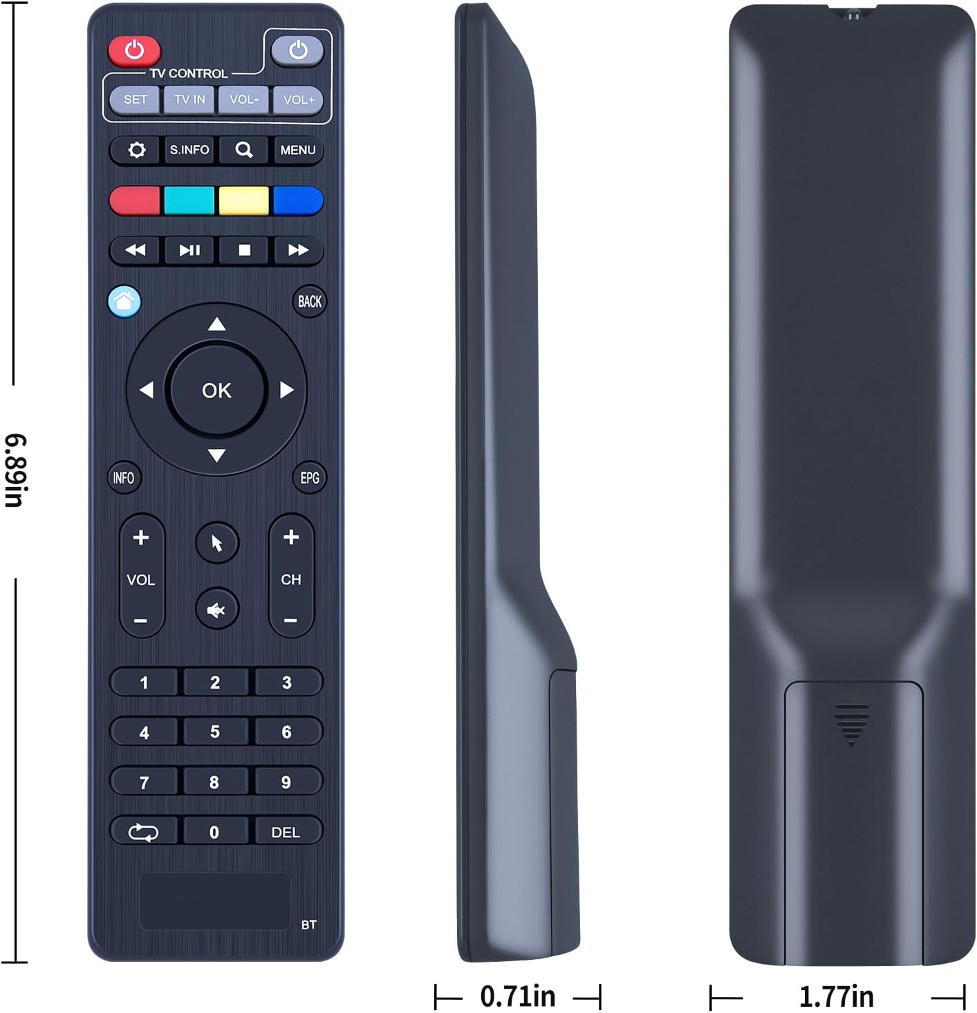 Thumbnail 4 de TCNOUMT replacement remote control for compatible TVIP set-top boxes