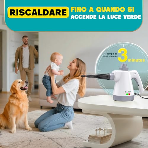 Thumbnail 6 de Rolipo Pulitore a Vapore Portatile: Pistola Multifunzione per Uso Domestico