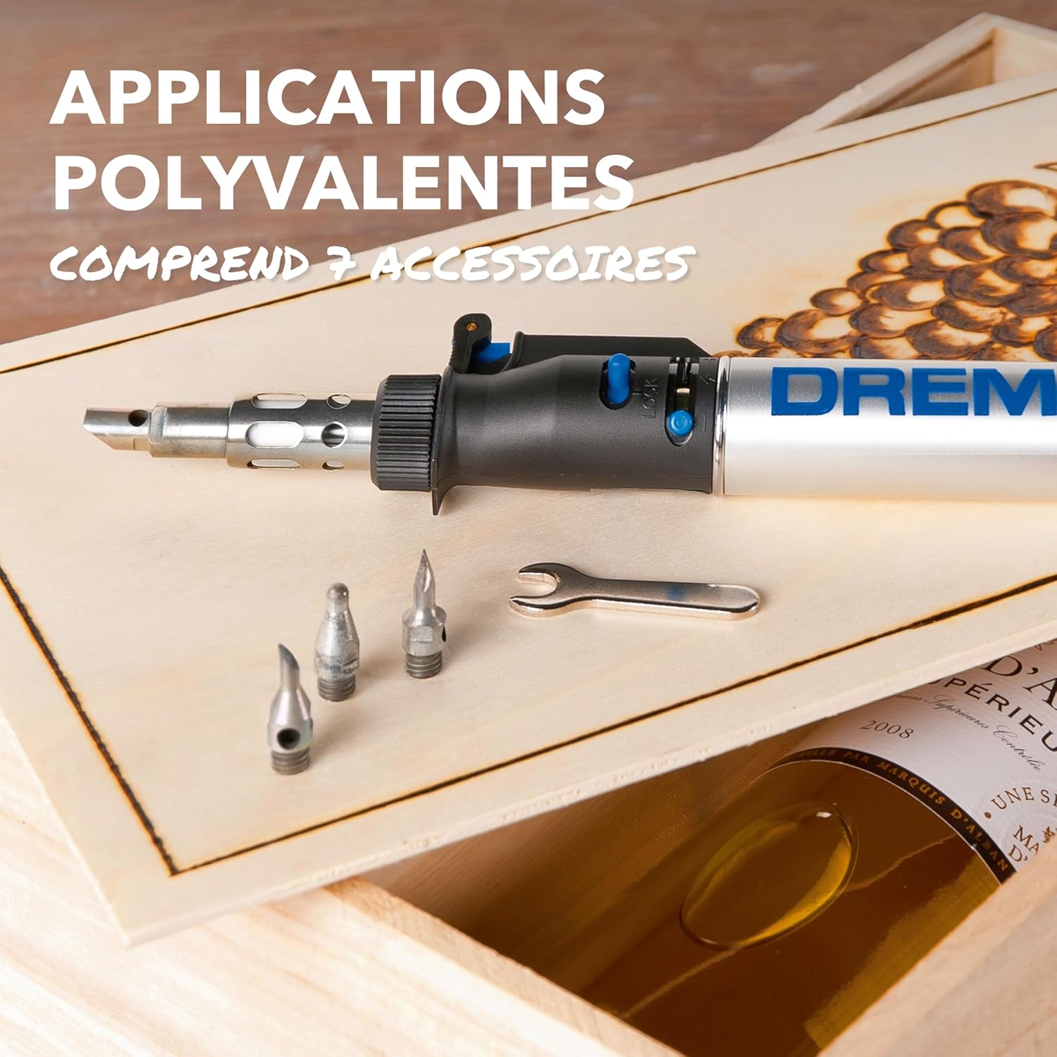 Thumbnail 2 de Dremel VersaTip 2000 : fer à souder gaz 6 en 1 avec 7 pointes interchangeables