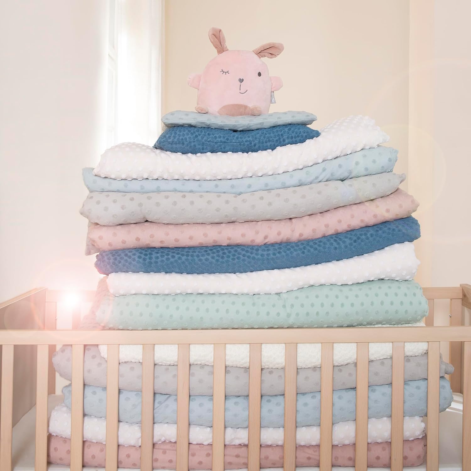 Thumbnail 2 de roba Babydecke Frosty Almond 80 x 80 cm – Kuscheldecke aus Bio-Baumwolle, GOTS & OEKO-Tex 100