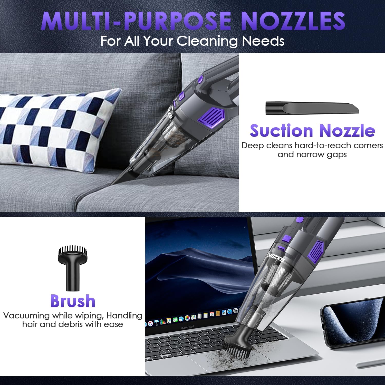 Thumbnail 2 de Gxzsk Gxzsk Handheld Vacuum 15000PA