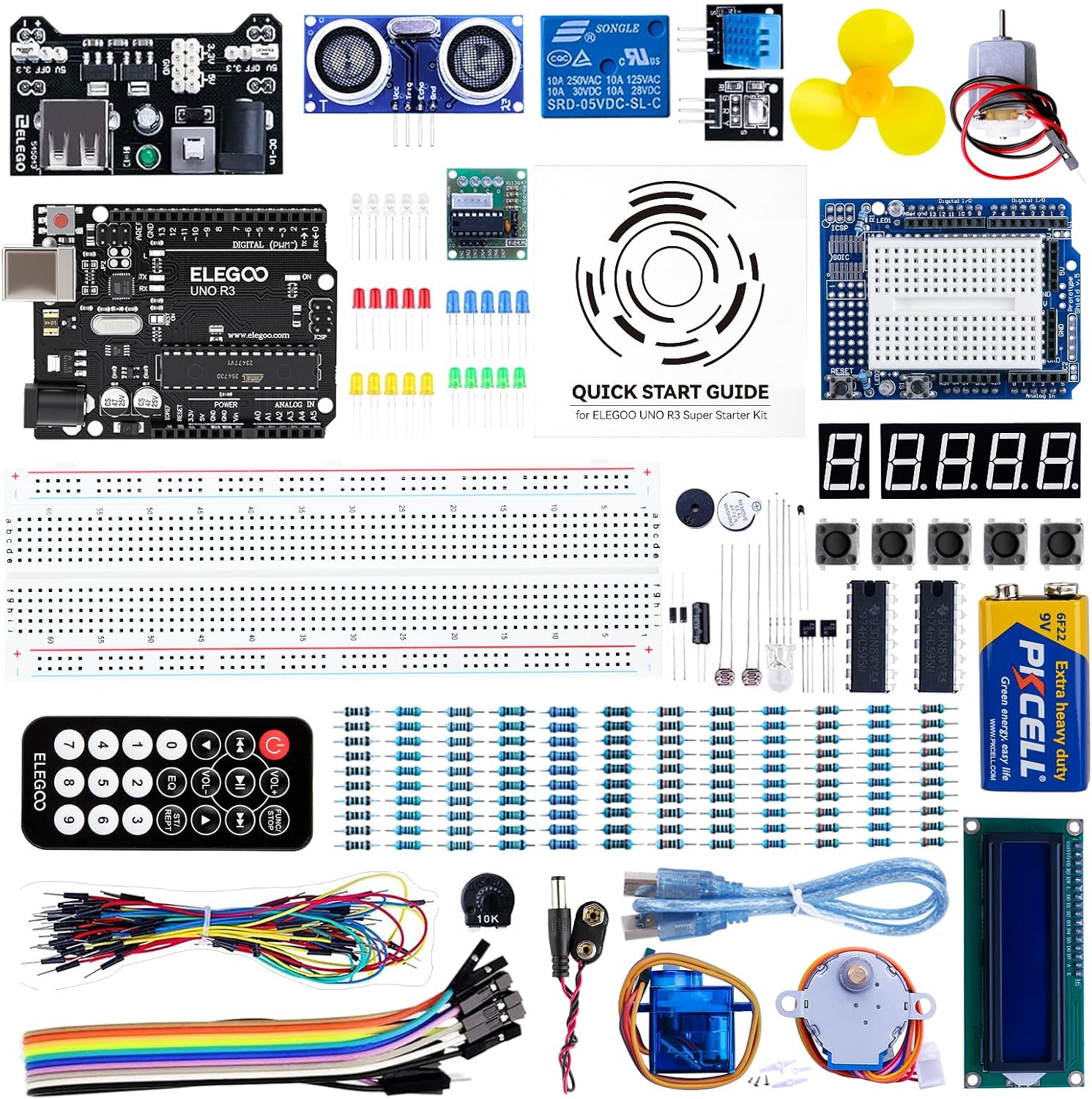 ELEGOO UNO R3 Project Super Starter Kit (Arduino IDE compatible) for beginners