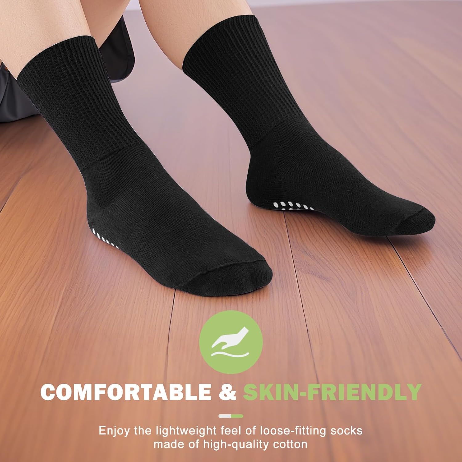 Thumbnail 5 de inaWarm Diabetic Grip Socks (3 Pairs) – Extra-wide, non-slip slipper socks for swollen feet