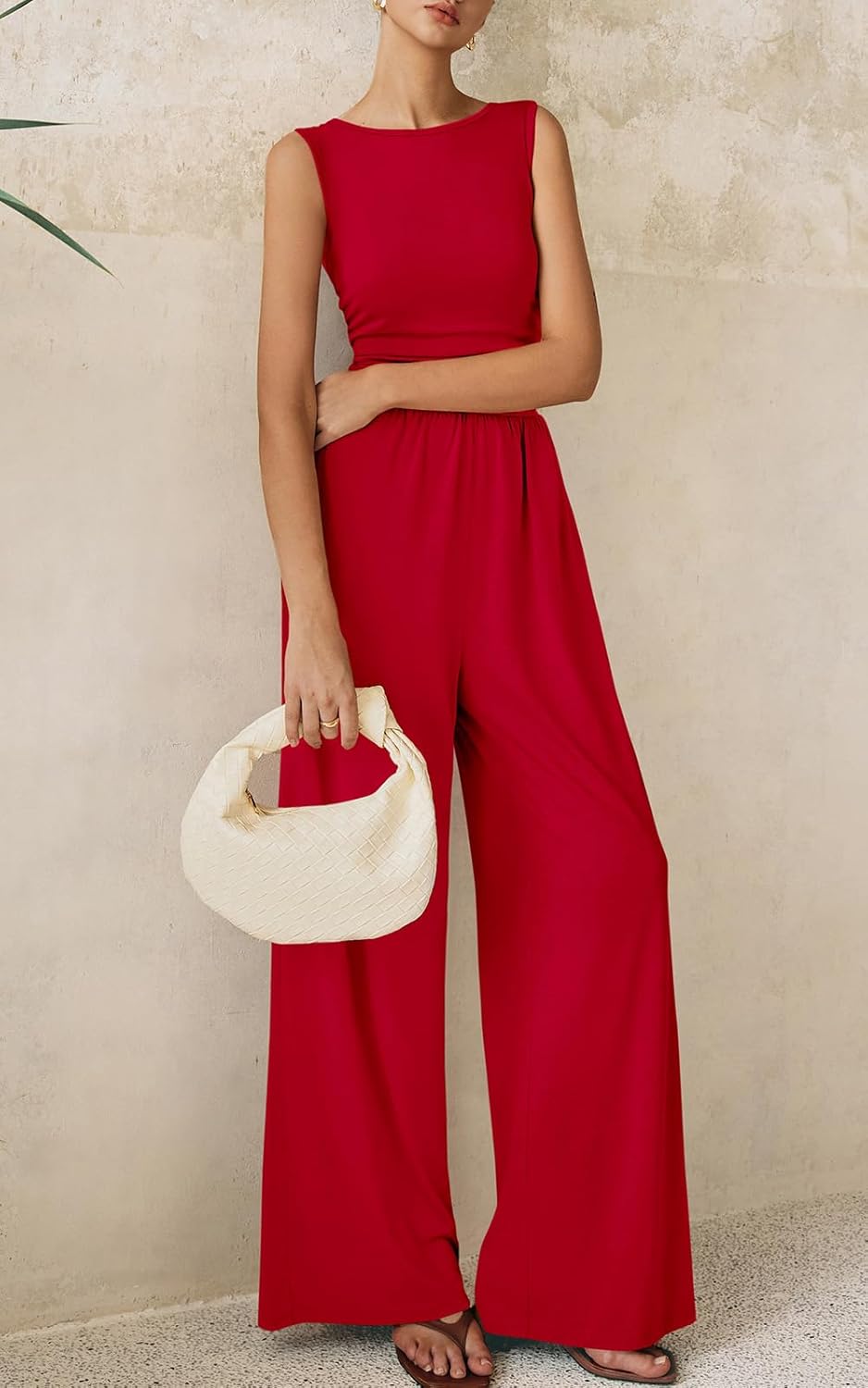 Thumbnail 5 de PRETTYGARDEN One Piece Jumpsuits for Women — Dressy Casual Sleeveless Wide Leg Rompers
