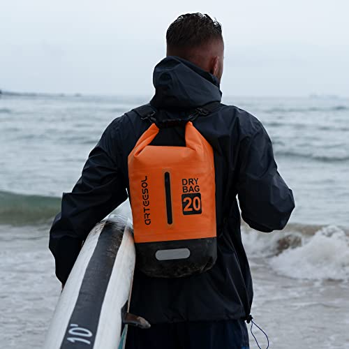 Detalle de Blackace arteesol Waterproof Dry Bag 5L/10L/20L/30L – versatile waterproof bag for kayaking, rafting and outdoor adventures