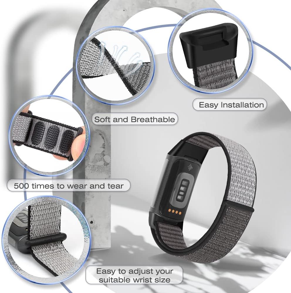 Detalle 2 de Runostrich Fitbit Charge 6 strap, nylon loop