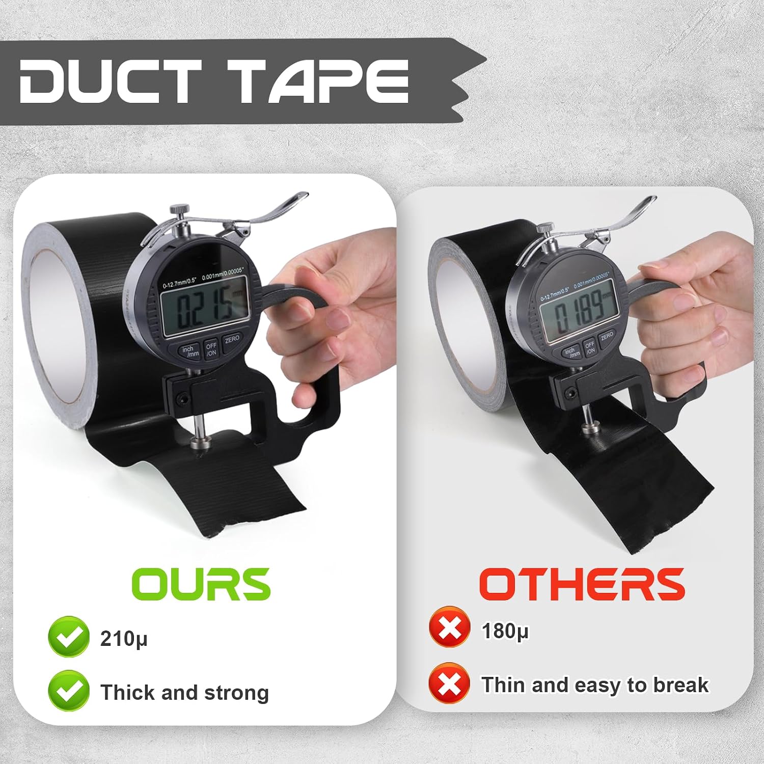 Detalle de Duct Tape 48mm x 18m Pack of 3