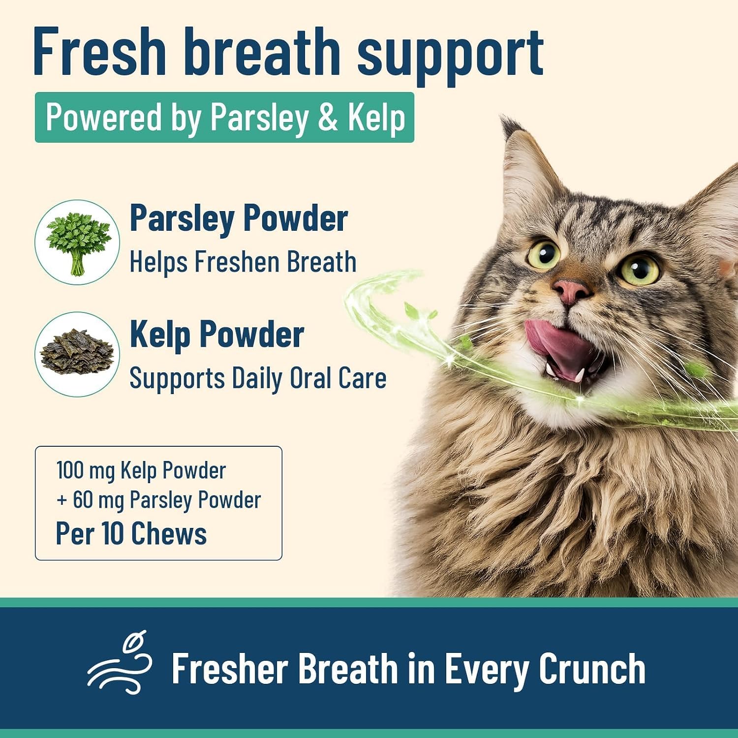 Detalle de VICSOM Cat Hairball Treats, 500 Chews