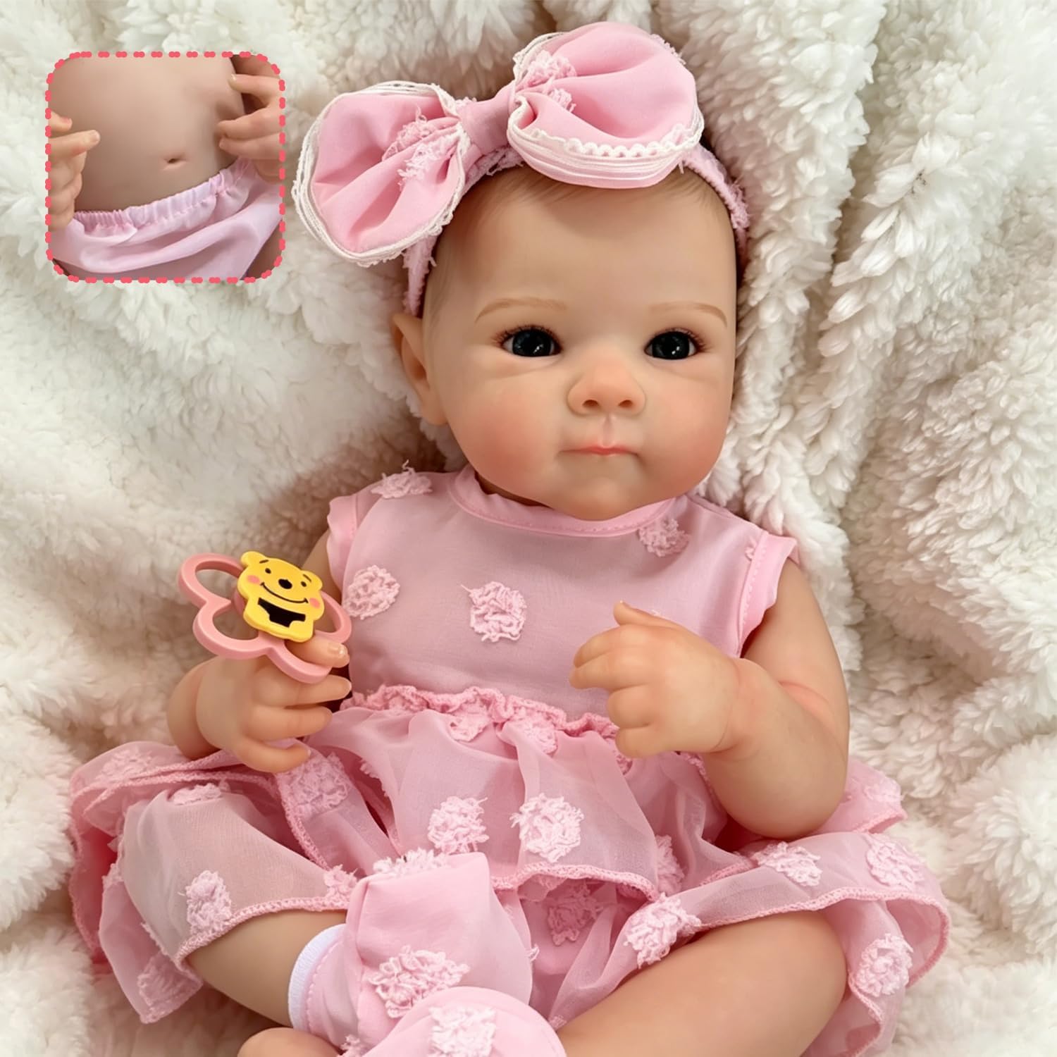 Thumbnail 6 de Tudofttg Reborn Baby 2504 – realistyczna lalka 48 cm z pełnego winylu