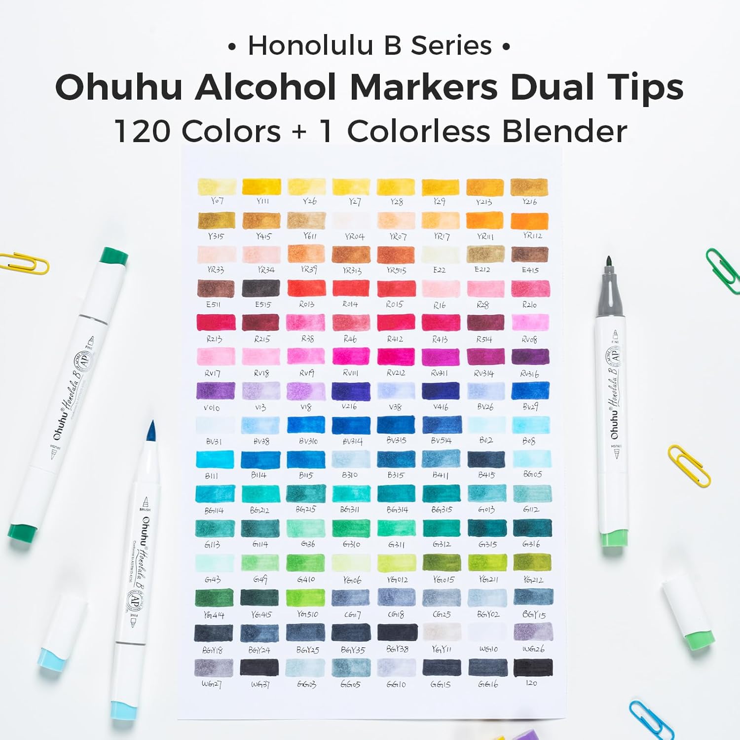 Thumbnail 5 de Ohuhu Pennarelli ad alcol 120 colori