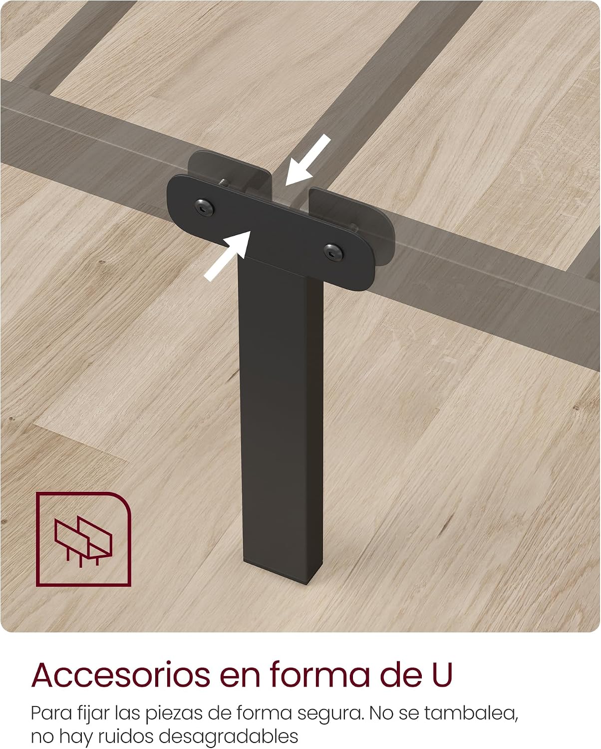Thumbnail 3 de VASAGLE RMB061B01 Estructura de cama 90x190 250 kg