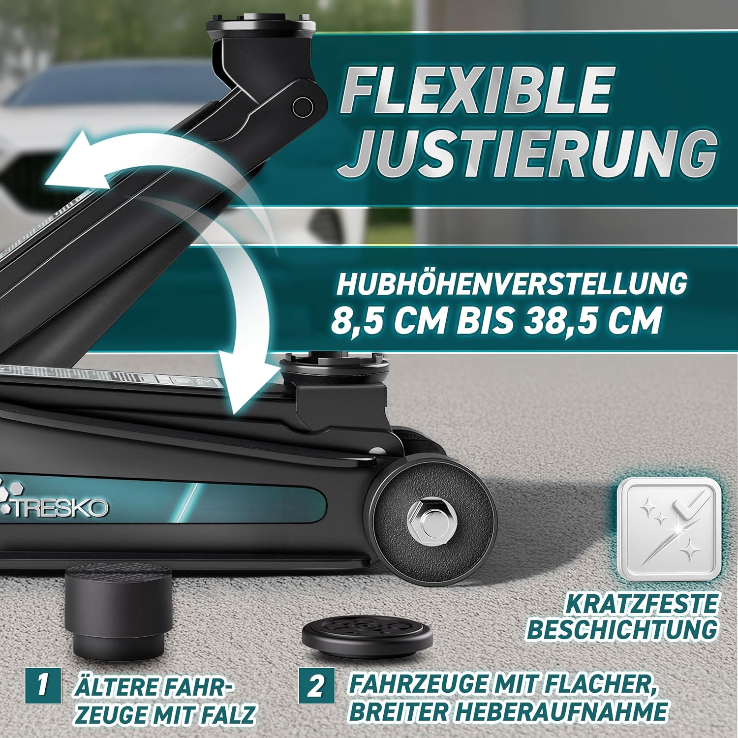 Thumbnail 6 de TRESKO Wagenheber hydraulisch 2,5T Hubhöhe 85–385 mm