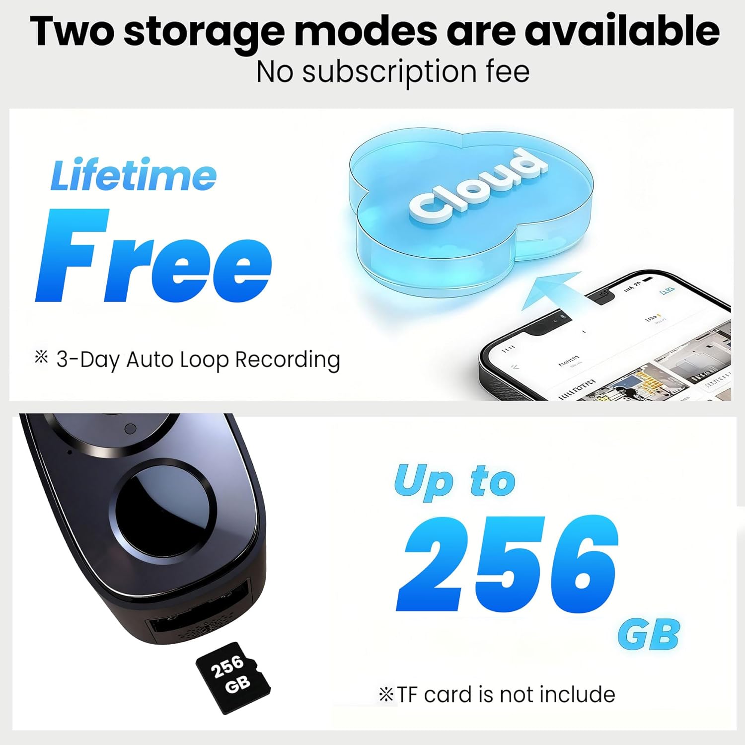 Thumbnail 2 de 2026 Upgraded 2K Wireless Outdoor Security Cameras (2-Pack) with Color Night Vision, Battery Power, and Free Cloud/Local Storage