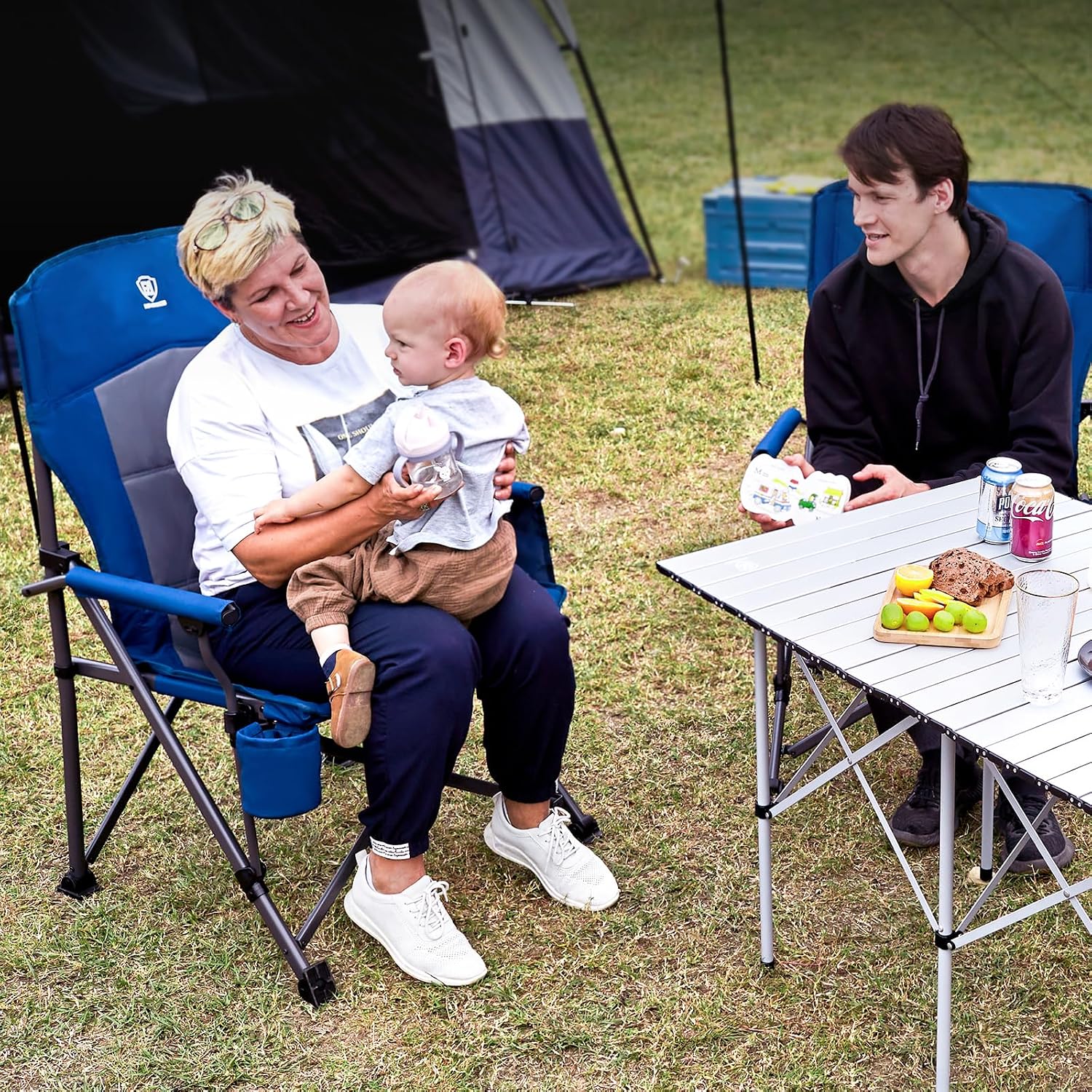 Detalle 2 de EVER ADVANCED oversized camping chair 230kg