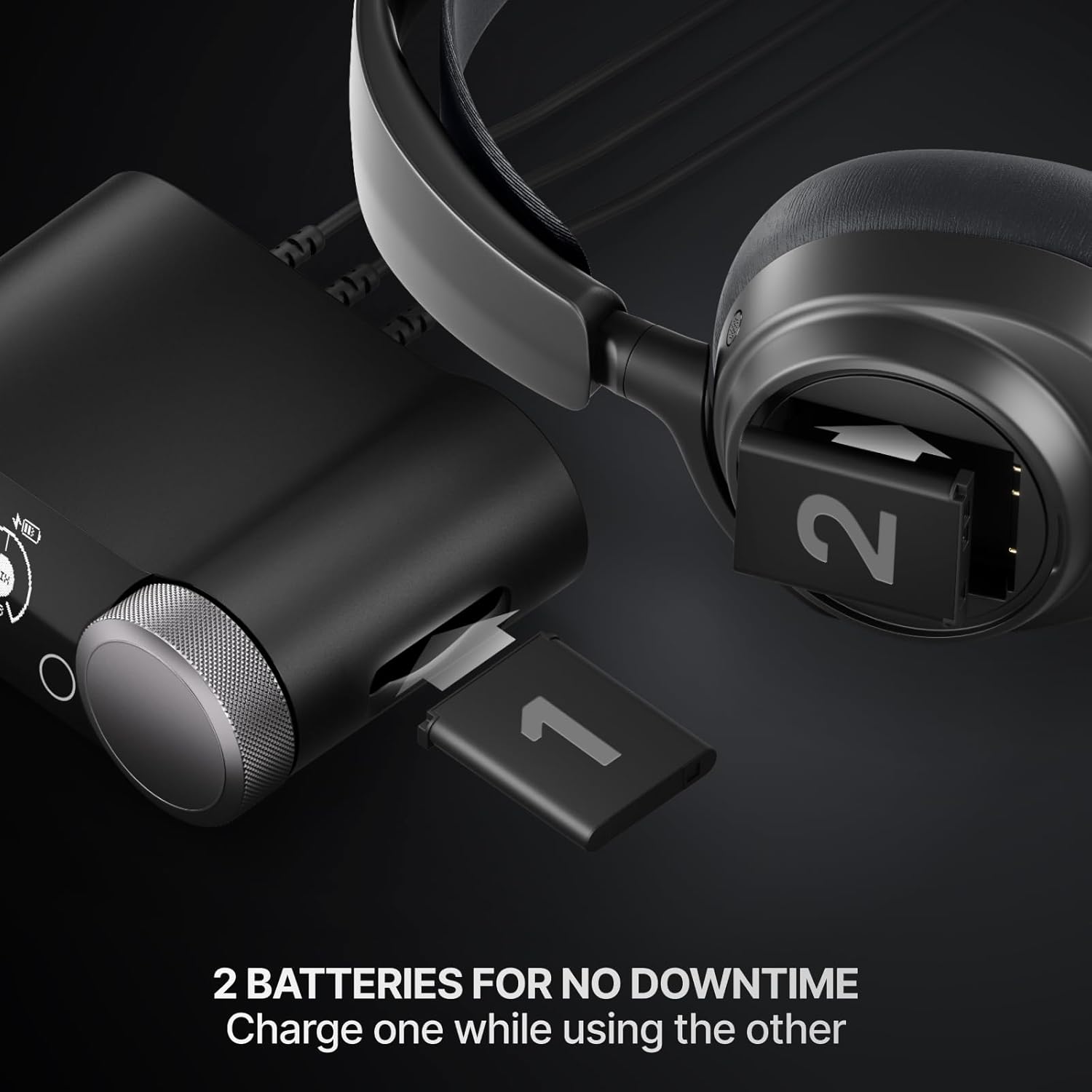 Detalle de SteelSeries Arctis Nova Pro Omni 61729 Wireless Gaming Headset, Hi-Res ANC