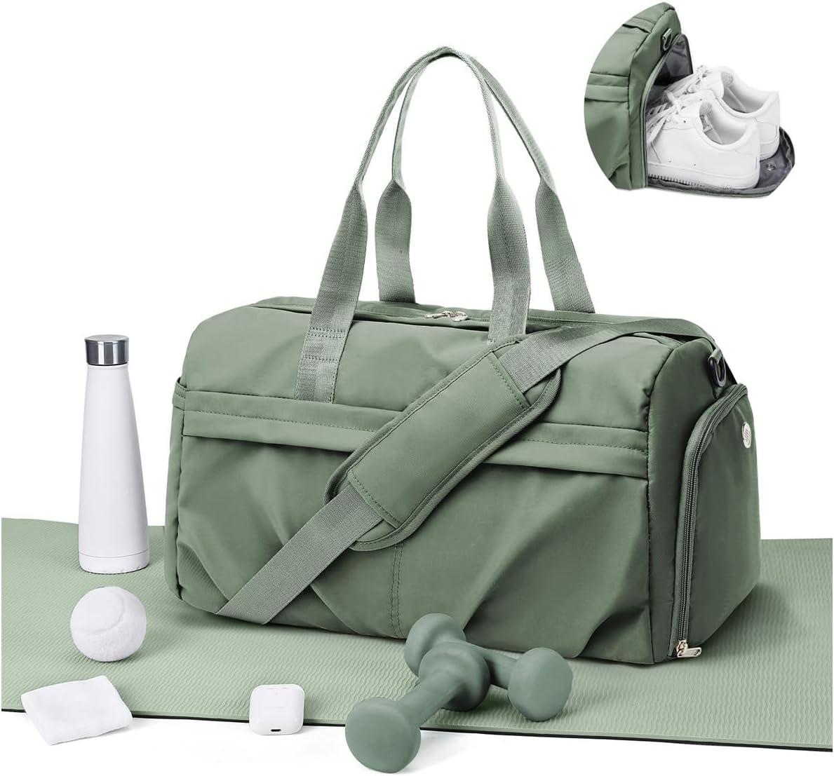 Thumbnail 6 de WEPLAN Gym Bag: Lotus Pink Waterproof Duffle for Workouts, Travel and More
