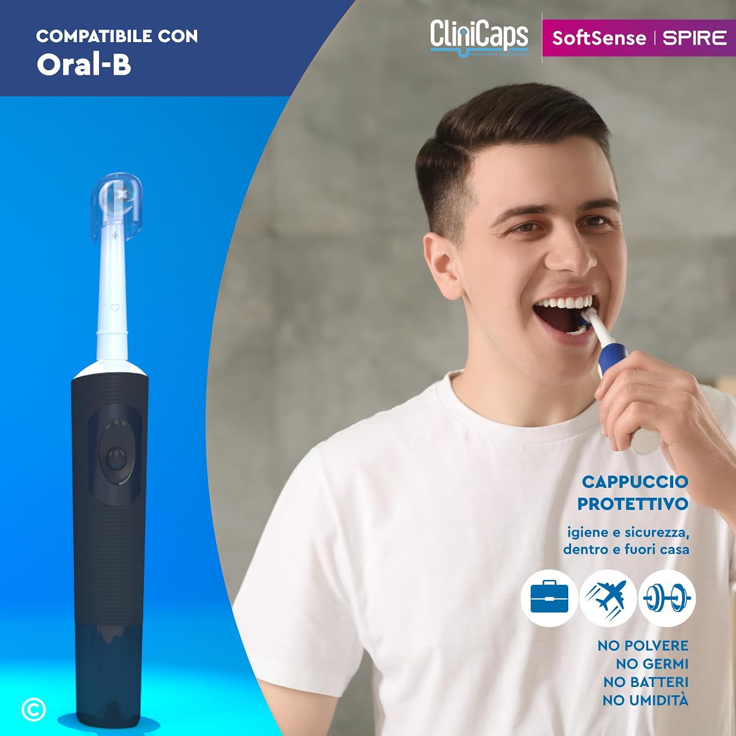 Thumbnail 2 de CliniCaps SoftSense Spire 16 testine morbide
