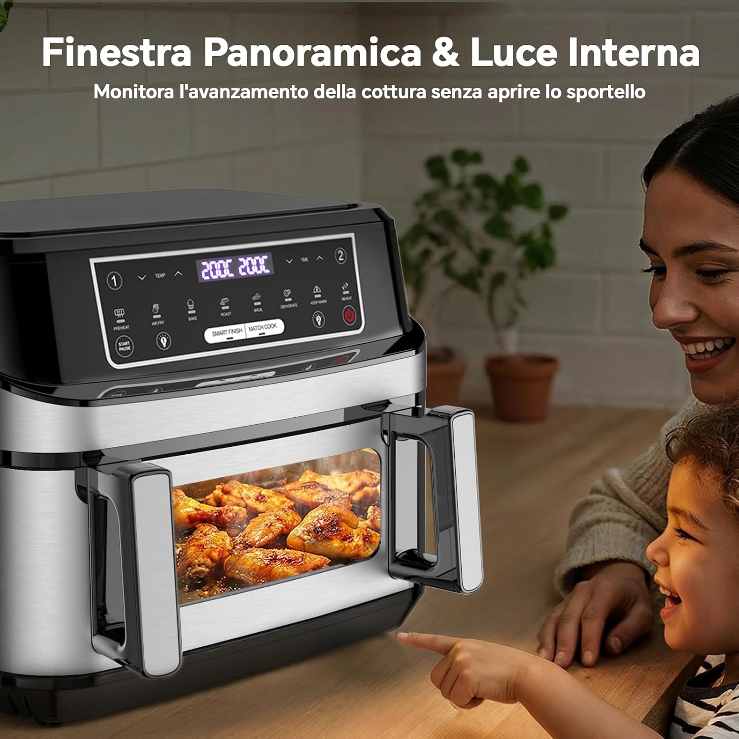 Detalle de Friggitrice ad Aria 12L Dual Zone XXL