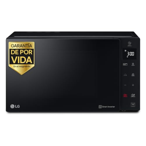 Detalle de LG MH6535GDS Smart Inverter: Microondas 1000 W con grill 900 W, 25 L, negro