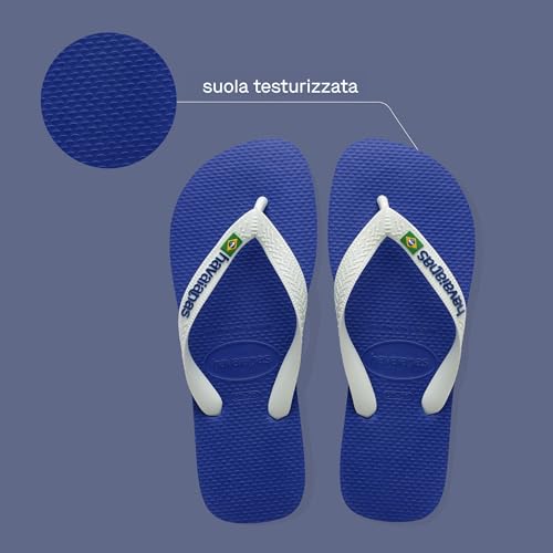 Detalle de Havaianas Top Brasil Logo Unisex - Infradito Marine Blue 33 EU