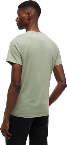 Detalle 2 de Tommy Jeans Uomo T-Shirt Maniche Corte Original Slim Fit in Cotone Nero | Taglio aderente e stile essenziale