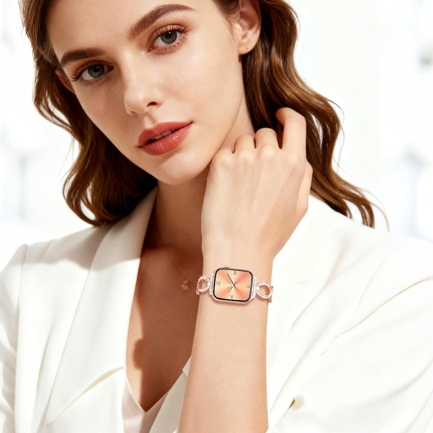 Detalle 2 de Filoto Bling Band Slim Metal Jewelry Bracelet for Apple Watch