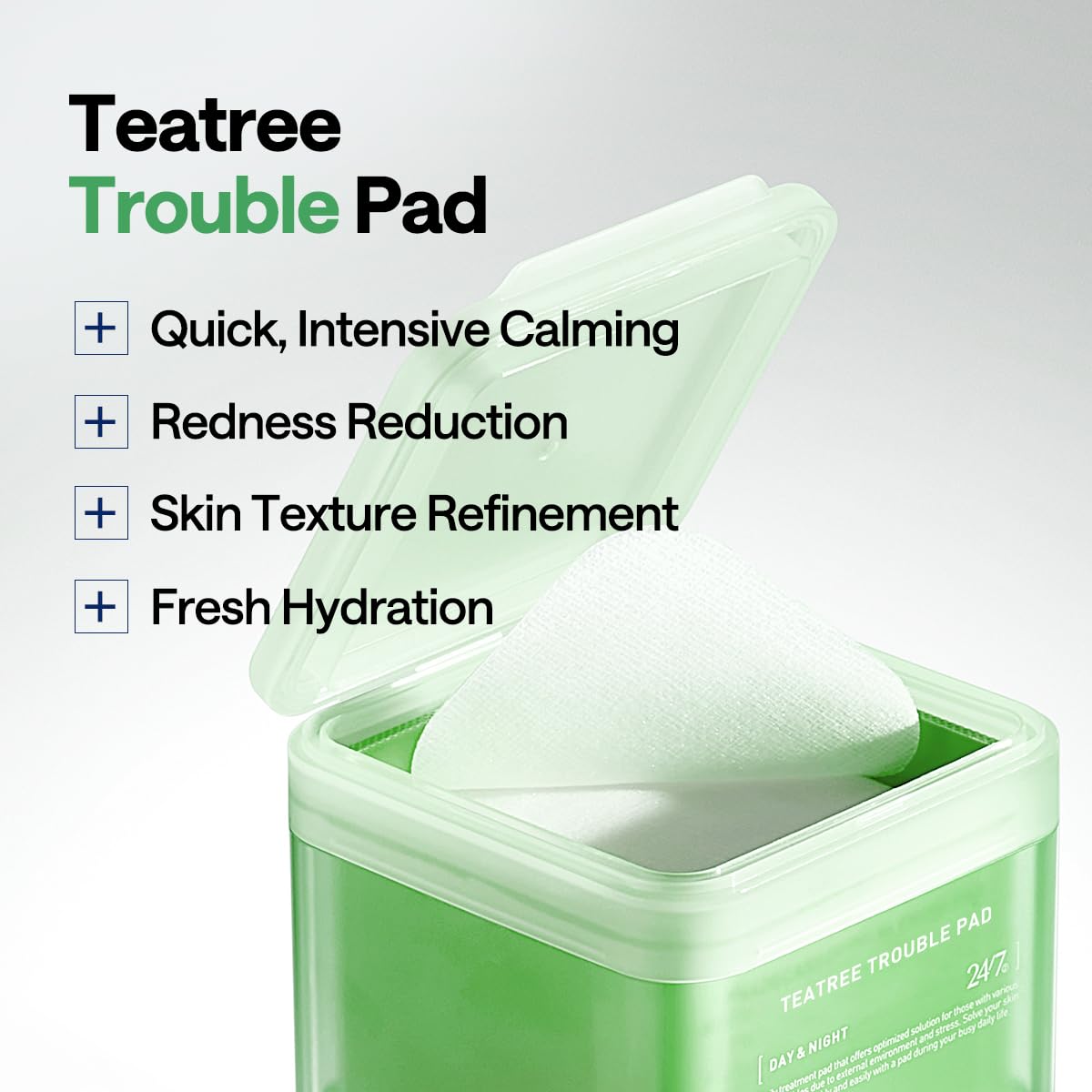 Detalle 2 de MEDIHEAL 8809615058671 Tea Tree Toner Pads, 100 Count with Lactobacillus
