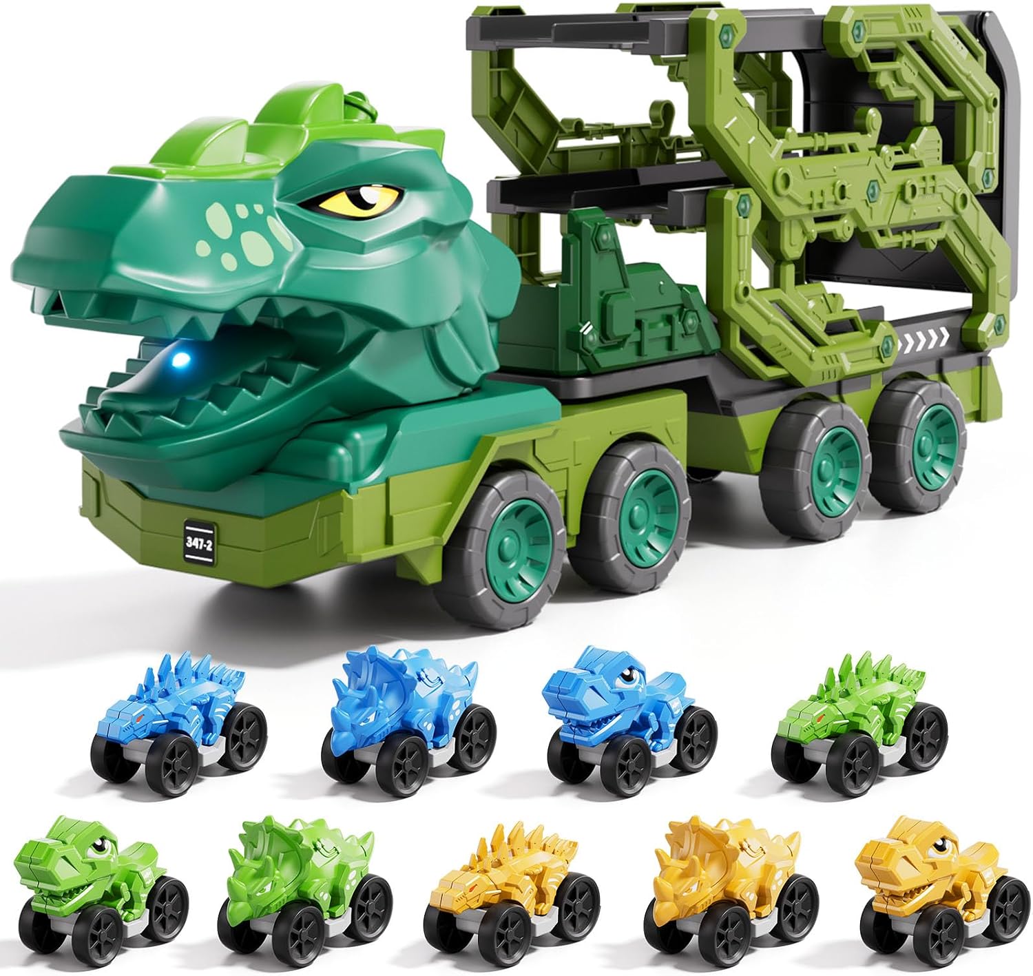 Thumbnail 6 de 10-in-1 Dinosaur Truck Toy with Foldable Track