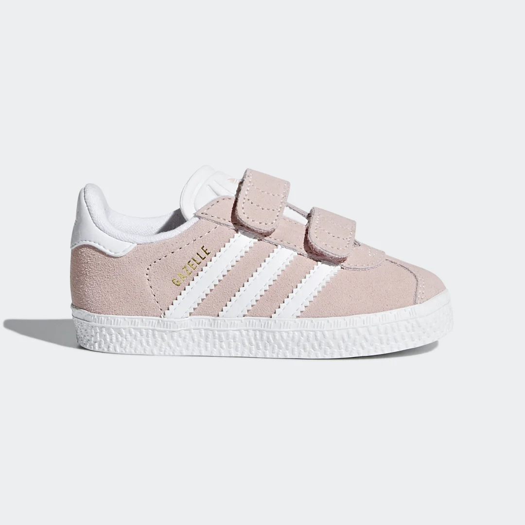 Detalle de Zapatilla Gazelle de Adidas para mujer y hombre en rosa – estilo clásico y versátil