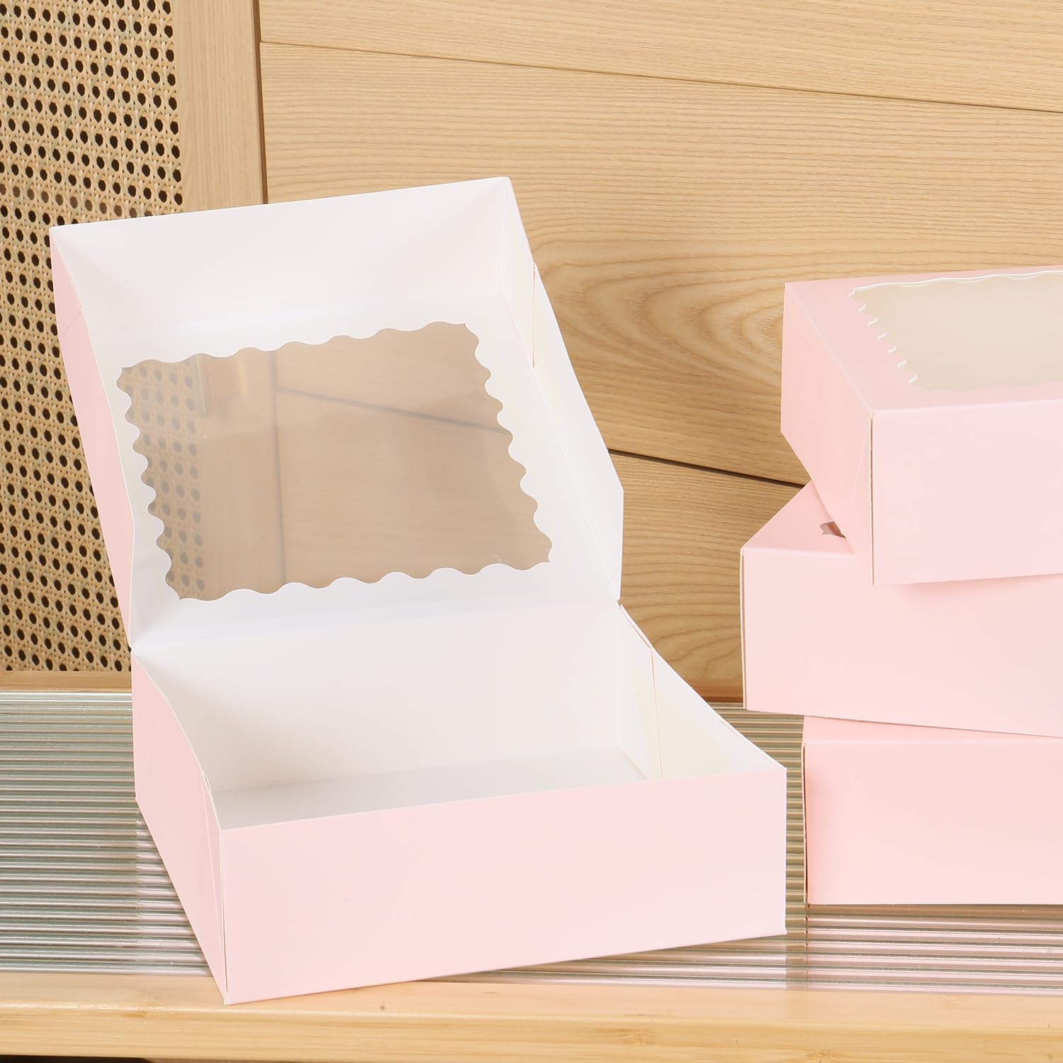 Thumbnail 6 de PFAMKEER 6x6x2.5 Inch Cake Box (60 pcs) 🎂