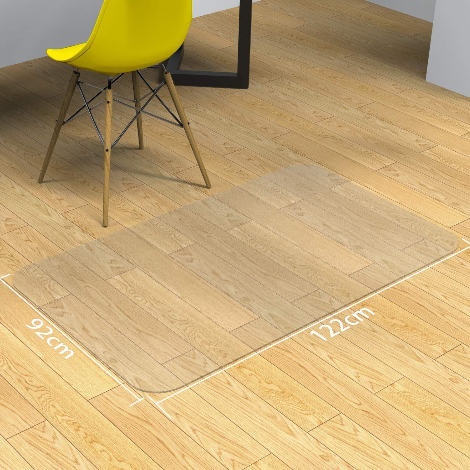 Thumbnail 5 de NATRKE Clear Office Chair Mat 122×92 cm