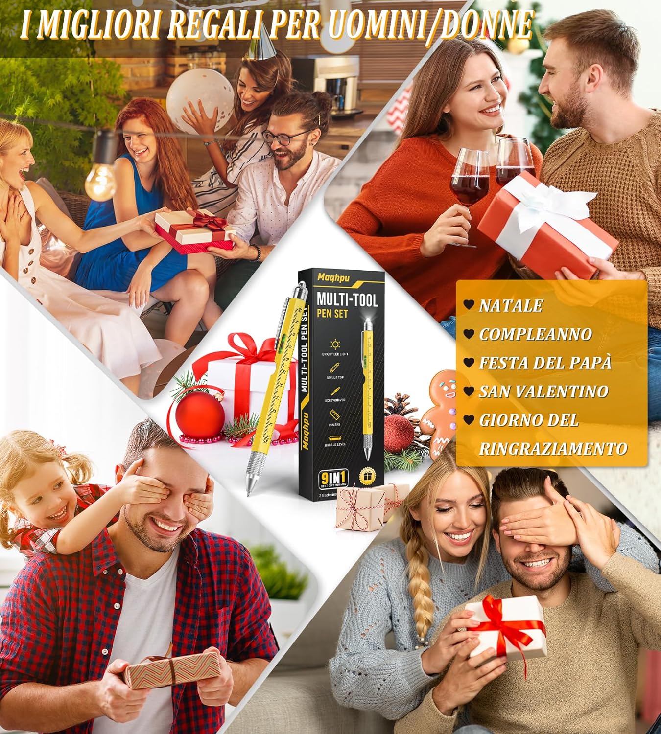 Thumbnail 1 de Maqhpu Penna multifunzione 9 in 1 🎁